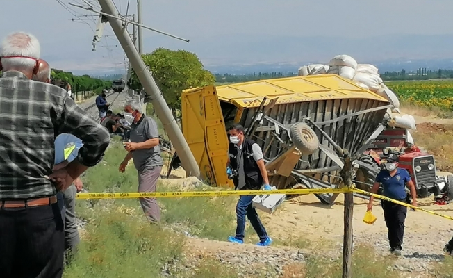 Malatya'da yük treni traktöre çarptı: 1 ölü, 2 yaralı