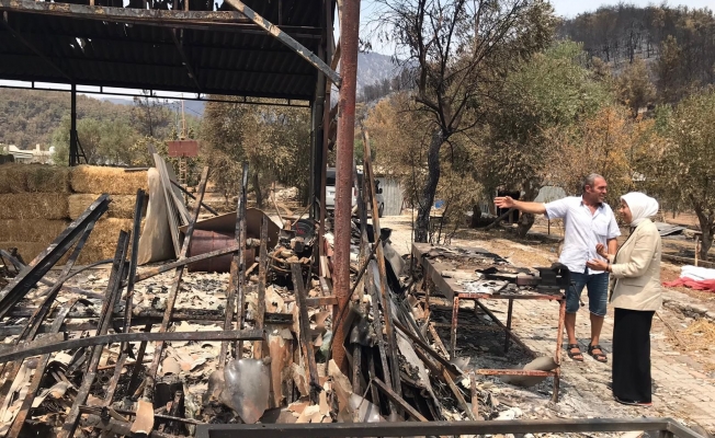 Çalık’tan yangın bölgesindeki vatandaşlara ziyaret