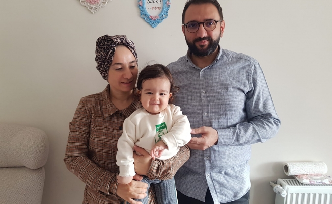 SMA hastası Eyüp Çınar tedavisinin ardından evine döndü