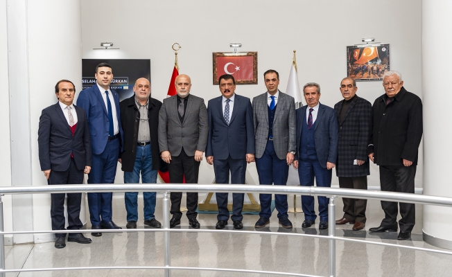 Başkan Gürkan, MEV Malatya Şube Başkanı ve Yönetimini kabul etti