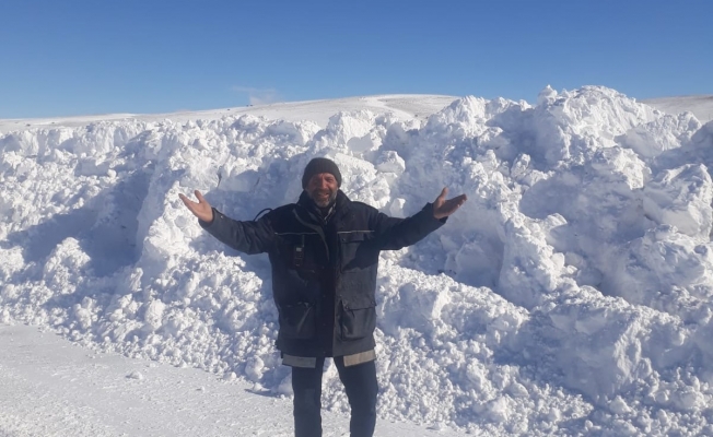 Malatya’da çiftçilerden kar sevinci
