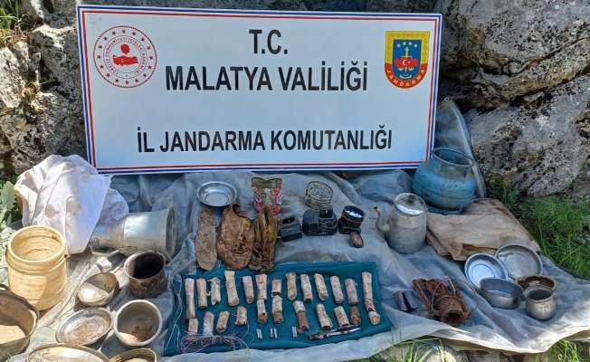 Malatya’da terör örgütüne ait çok sayıda patlayıcı ele geçirildi  