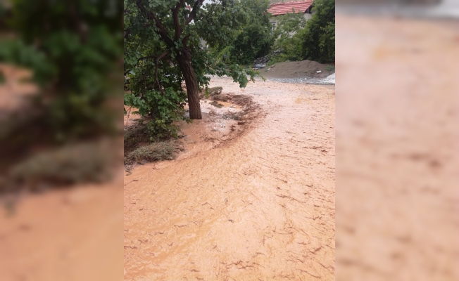 Malatya'da sağanak yağış sele neden oldu