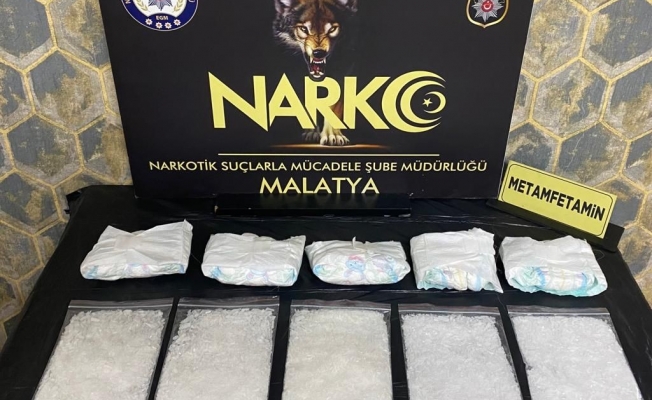 Malatya’da 12 kilogram uyuşturucu ele geçirildi
