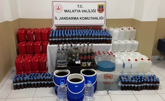 Malatya'da bin 100 litre kaçak alkol ele geçirildi