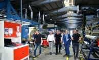 Kaymakam Uğurlu ile Başkan Çınar, OSB’deki fabrikaları ziyaret etti