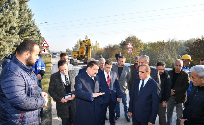 Başkan Gürkan, içme suyu isale hattında inceleme yaptı