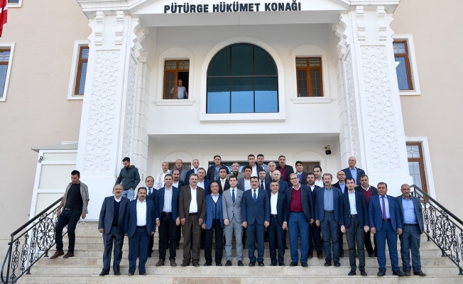 Başkan Gürkan Pütürgeliler ile bir araya geldi