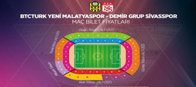 İşte BYMS-D.G.Sivasspor maçının bilet fiyatları!