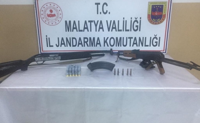 Malatya'da silahlar ele geçirildi: 1 kişi gözaltına alındı!