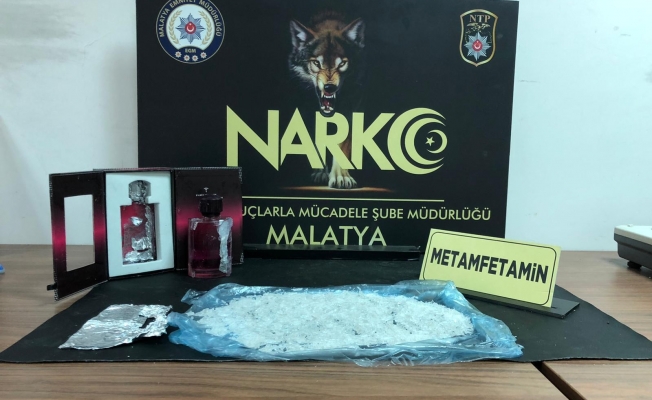 Malatya'da parfüm kutusunda metamfetamin ele geçirildi