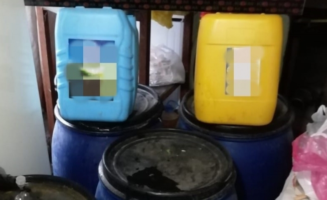 Malatya'da 400 litre kaçak içki ele geçirildi