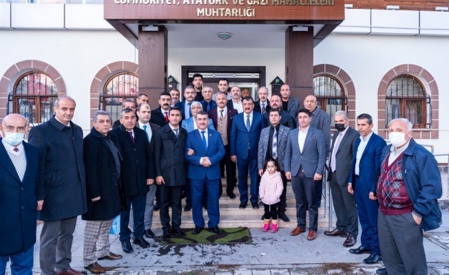 Başkan Gürkan, Malatya Muhtarlar Derneği’ni ziyaret etti