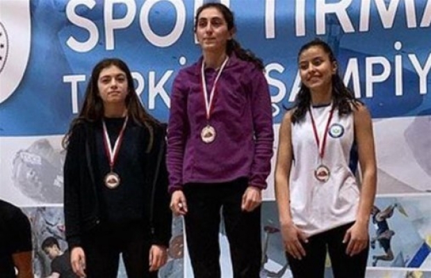 Malatyalı Sporcu Balık, tırmanışta Türkiye Şampiyonu oldu