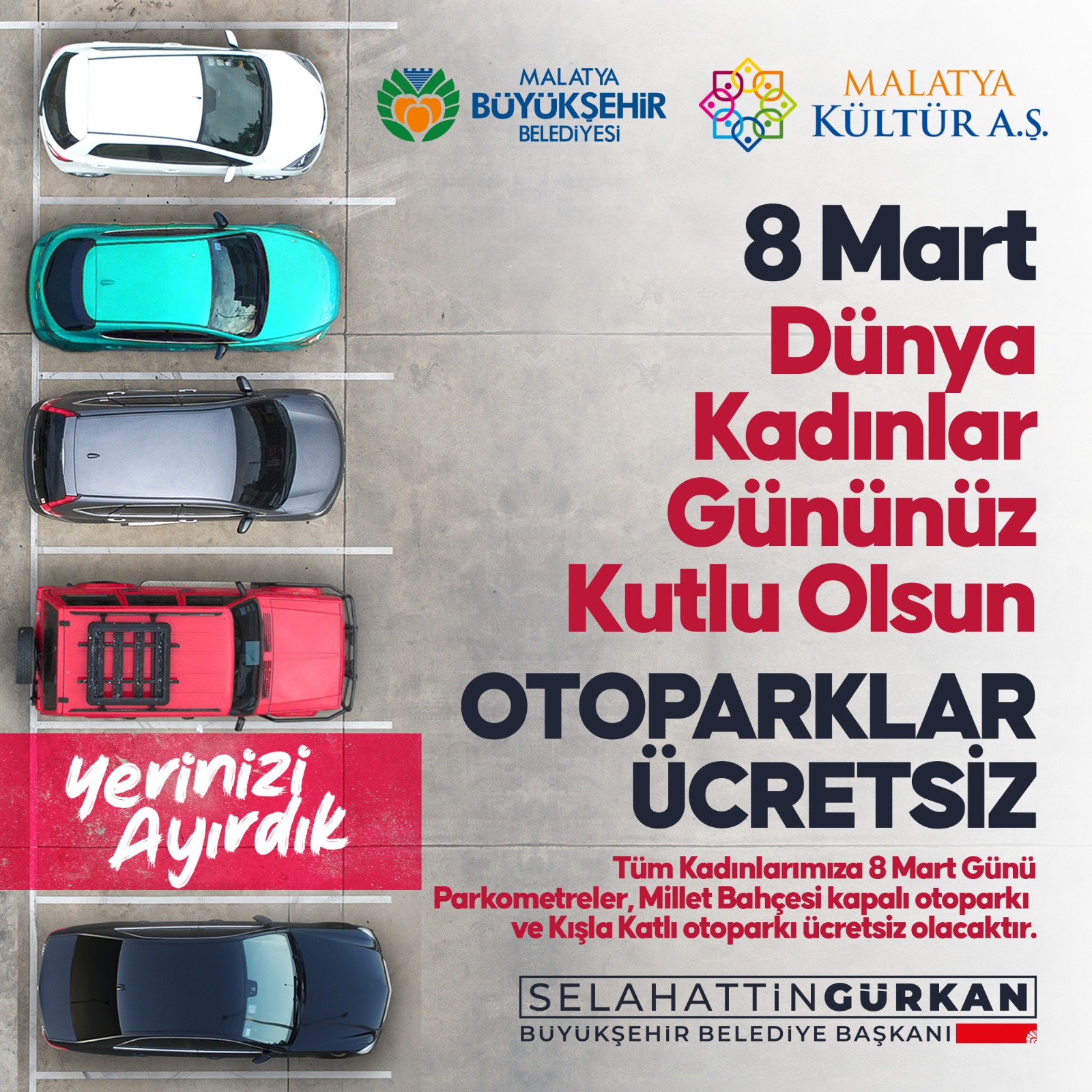 Malatya Büyükşehir Belediyesinden kadınlara jest