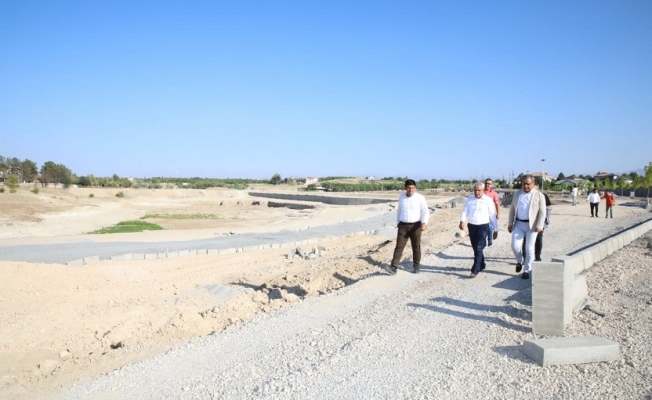 Battalgazi’deki Kırkgöz Sahil Parkı Projesi tüm hızıyla sürüyor