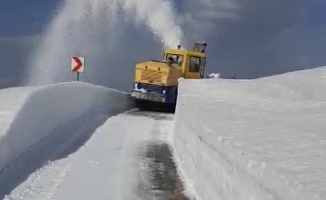 Kardan kapanan Nemrut Dağı yolu yeniden ulaşıma açıldı!