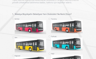 Yeni alınacak otobüslerin rengine halk karar verecek