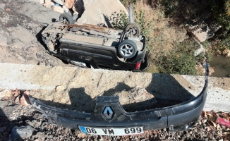 Malatya'da otomobil köprüden uçtu: 1 yaralı!