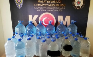 Malatya'da 269 litre sahte içki ele geçirildi