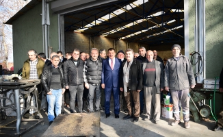 Başkan Gürkan, Sanayi Sitesi esnaflarını ziyaret etti