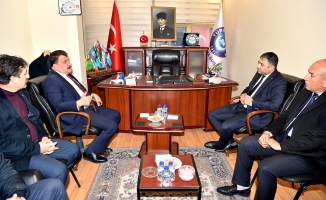 Başkan Gürkan, Türk Eğitim Sen Malatya Şubesini ziyaret etti
