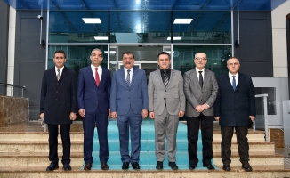 Başkan Gürkan, Kadastro İl Müdürü Onur Sadioğlu’nu ziyaret etti