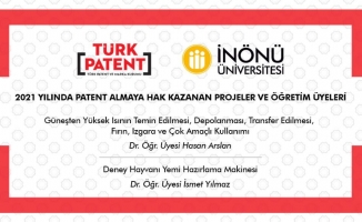 İki bilimsel araştırma projelerine patent