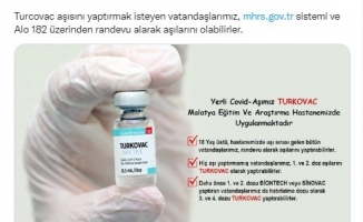 Yerli aşı Turcovac’a davet   