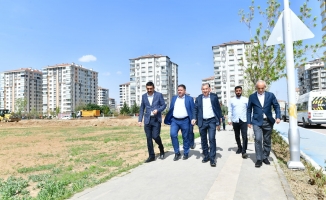 Başkan Çınar, çevre düzenleme çalışmalarını inceledi
