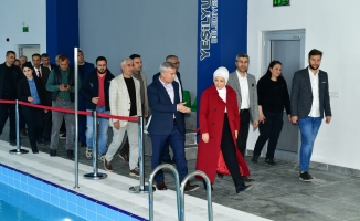 Çınar ve Milletvekili Çalık, Yakınca Yarı Olimpik Yüzme Havuzunu inceledi