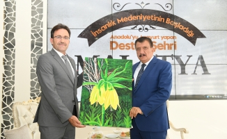 Başkan Gürkan,Sincik Belediye Başkanı Korkut’u ağırladı