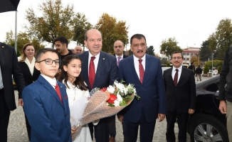 KKTC Cumhurbaşkanı Ersin Tatar'a Malatya'da sıcak karşılama