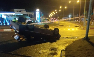Malatya’da otomobil takla attı: 1 yaralı