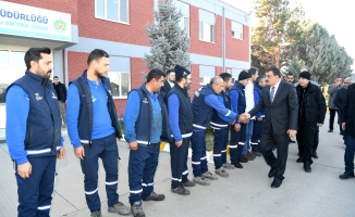 Başkan Gürkan, arıtma tesisini ziyaret etti