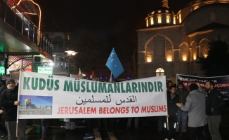 Malatyalılar Kur’an-ı Kerim yakılmasını protesto için yürüdü