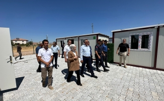 Yazıhan’da geçici konteyner kent tamamlandı
